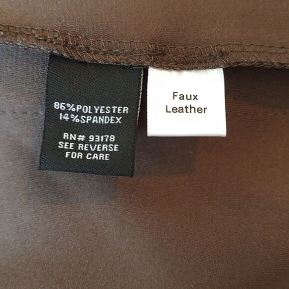 Premise Studio Size Medium Faux Leather‎ Polyester Blend Open Front Jacket - Picture 7 of 11